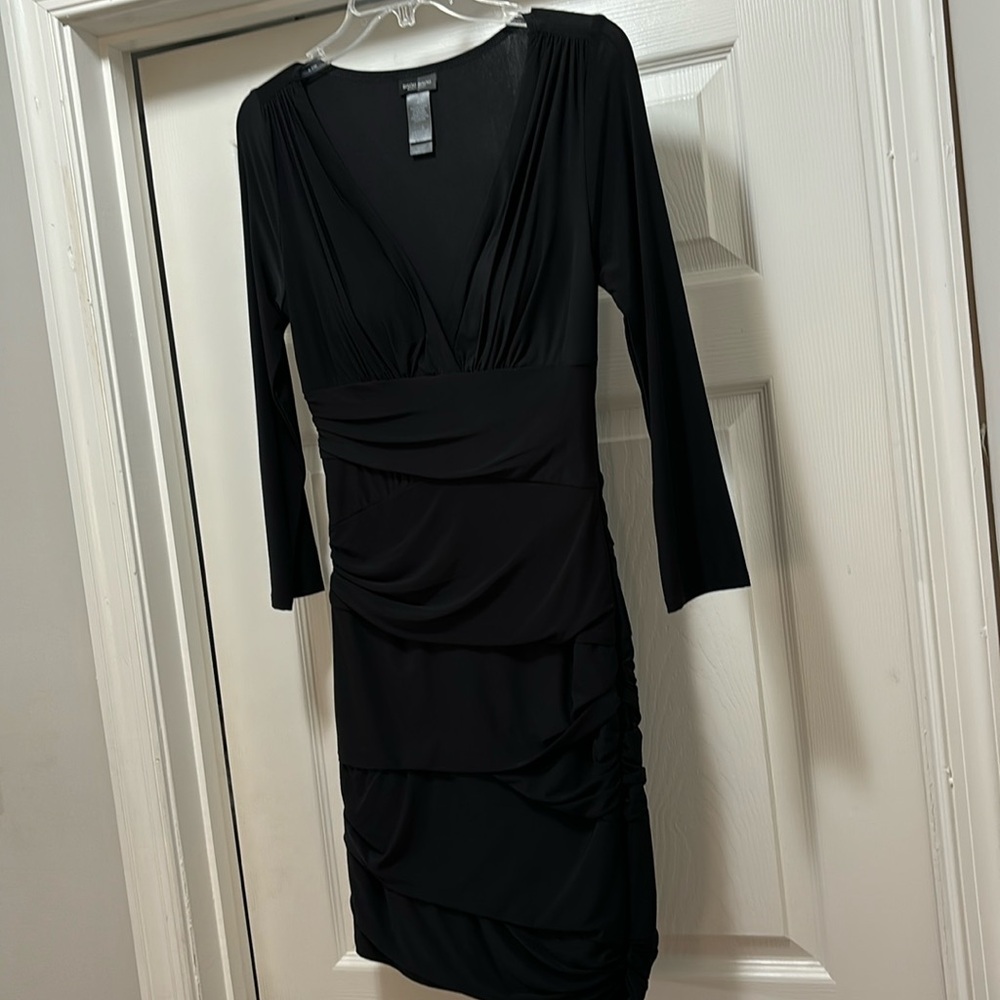 BISOU BISOU black bandage special occasion dress.